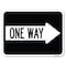 Signmission One Way With Right Arrow Heavy-Gauge Aluminum Rust Proof Parking Sign, 18" x 24", A-1824-24384 A-1824-24384 - alternate 1